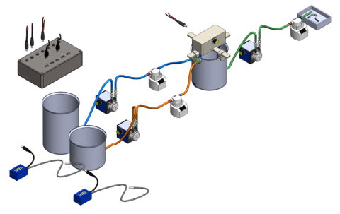 Diagram of continuous process machine